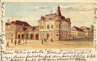 Szeged tűzoltólaktanya litho