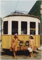 cca 1987 Kirándulás a Sváb-hegyre, vintage fotó, 30x21 cm / erotic photo, 30x21 cm