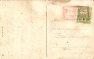 Budapest VII. Keleti pályaudvar, vasútállomás, 'Von der Armee im Felde' So. Stpl. (Rb)