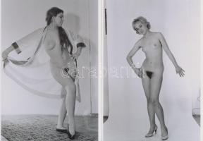 cca 1972 Minden lánynak volt egy álma, finoman erotikus fényképek, 6 db modern nagyítás korabeli negatívokról, 18x13 cm / 6 erotic photos, 18x13 cm