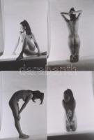 cca 1975 Kicsit még szégyenlős, finoman erotikus fényképek, 13 db modern nagyítás korabeli negatívok...