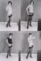cca 1975 A fekete harisnyát nem vette le, finoman erotikus fényképek, 7 db modern nagyítás korabeli negatívokról, 15x10 cm / 7 erotic photos, 15x10 cm