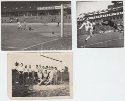 cca 1930-40 Vegyes focis fotó tétel, 5db, különböző méretben és minőségben, 6x6cm és 9x14cm között