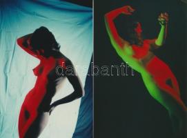 cca 1972 Lírikus dallamok, finoman erotikus fényképek, 6 db modern nagyítás korabeli negatívokról, 1...