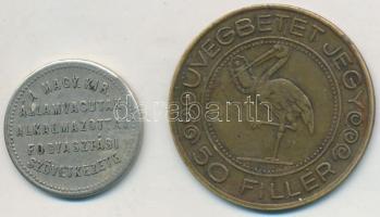 1897. "A Magyar Királyi Államvasutak Alkalmazottai Fogyasztási Szövetkezete" 10f értékű bá...