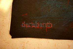 Szántó jelzéssel: Daru. Pasztell, papír, üvegezett keretben, 24×16 cm