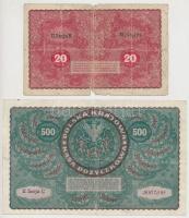 Lengyelország 1919. 5M-5000M (6xklf) T:III,III-
Poland 1919. 5 Marek - 5000 Marek (6xdiff) C:F,VG