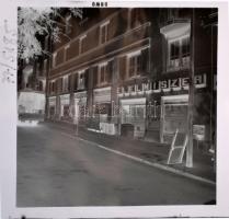 1977 Budapest, Óbudai Közért, 3 db szabadon felhasználható, jogdíjmentes, professzionális negatív az...