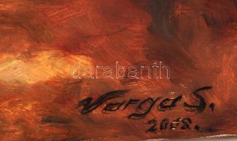 Varga Sándor (?-?): Rőzsegyűjtő asszony, Olaj, vászon, 60×48 cm