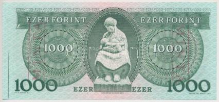 1983. november 10. 1000Ft "C" hamis "MINTA" felülbélyegzéssel / with fake "...