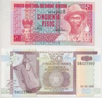 Guinea-Bissau 1990. 50P + Burundi 2005. 100Fr T:I 
Guinea-Bissau 1990. 50 Pesos + Burundi 2005. 100...