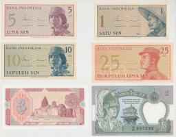 17db vegyes külföldi bankjegy, közte Indonézia, Sri Lanka, Azerbajdzsán T:I 17pcs of mixed banknotes, with banknotes from Indonesia, Sri Lanka, Azerbaijan C:UNC