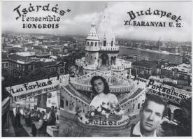cca 1947 Reklám fotómontázs Fekete György (1904-1990) budapesti fényképész hagyatékából, modern nagyítás, 13x18 cm