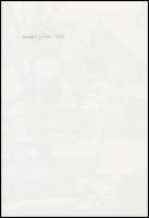 cca 1975 Varga Gábor: Falu, feliratozott vintage fotóművészeti alkotás, 23x16 cm