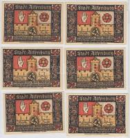 Németország / Weimari Köztársaság / Altenburg 1921. 50pf 6xklf T:I,I- Germany / Weimar Republic / Altenburg 1921. 50 Pfennig 6xdiff C:UNC,AU