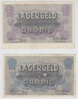 Ausztria / Grödig hadifogolytábor 1915. 50h + 1K T:III
Austria / Grödig POW camp 1915. 50 Heller + ...