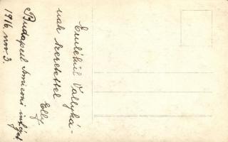 1916 Budapest XIV. az Amizoni Nőnevelő Intézet növendéke, photo