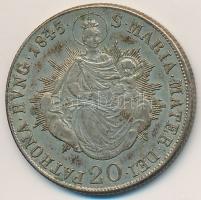 1845B 20kr Ag "V. Ferdinánd" T:2,2- patina