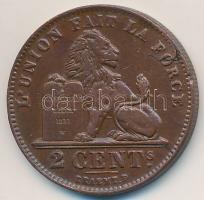 Belgium 1909. 2c Cu T:2,2- kis ph. Belgium 1909. 2 Cents Cu C:XF,VF small edge error