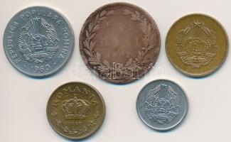 Románia 1867-1963. 5b-1L (5xklf) T:2-3
Romania 1867-1963. 5 Bani - 1 Leu (5xdiff) C:XF-F