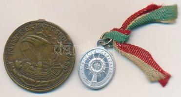 1938. "Szent István 1038-1938" Al érem füllel és kis szalaggal (11x15mm) + DN "Szent ...