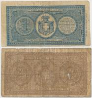 Olaszország 1893. 1L + 1920-1922. 2L Szign.: Giu. Dell'Ara és Porena T:III-,IV
Italy 1893. 1 L...