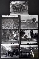 cca 1935 Bács-Kiskun megyei tanyavilág, Lőcsei Árpád kecskeméti vándorfényképész felvételei gazdákró...