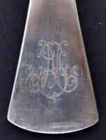 Ezüst (Ag.) villa (6 db), monogrammal, mesterjeggyel, jelzett,  h:21 cm, nettó:468 g