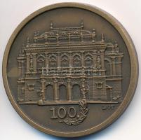 Bognár György (1944-) 1984. "Az újjáépült Operaház 1884-1984" Br emlékérem sérült dísztokb...