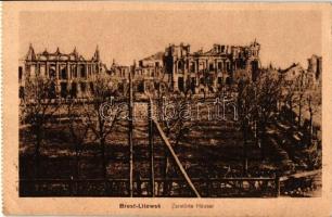 Brest-Litovsk, Zerstörte Häuser / destroyed buildings, ruins (EK)