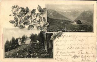 Patscherkofel (Tirol), Schutzhaus, Heilig Waner / rest house, floral, church