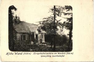 Hohe Wand, Herrgottschnitzerhütte am Wandeck / rest house (fa)
