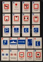 315 db belga gyufacímke, összesen 16 db kartonlapon, közte sorozatok is