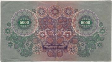 Ausztria / Osztrák-Magyar Bank 1922. 5000K T:III 
Austria / Österreichisch-Ungarische Bank 1922. 50...