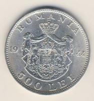 Románia 1944. 500L Ag T:2 pici ph