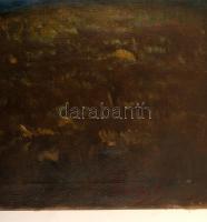 Rudnay jelzéssel: Kora tavaszi folyópart, olaj, vászon, 70,5×100 cm