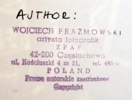 cca 1984 Wojciech Prazmowski (Lengyelország): Tíz, száz, ezer, pecséttel jelzett, feliratozott vinta...