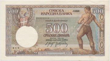 Szerbia / Német megszállás 1941. 20D + 50D + 1942. 50D + 500D T:I-(csak egy db),III
Serbia / German...