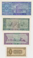 Románia 1966. 1L + 10L + 25L + 100L T:I-(csak egy db),III
Romania 1966. 1 Leu + 10 Lei + 25 Lei + 1...