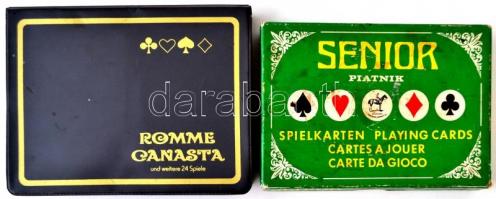 2 csomag franciakártya (német ill. kínai), saját dobozaikban, jó állapotban