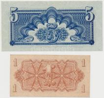 Csehszlovákia 1944. 1K + 5K + 20K + 100K + 500K T:I-,II,II-,III
Czechoslovakia 1944.1 Korunu + 5 Ko...