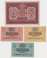 Olaszország / Velence / Osztrák-magyar megszállás 1918. 5c + 10c + 50c + 1L + 2L + 10L + 20L T:I-,II...