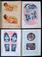 11 db vegyes nyomat Hugonnai Vilma: A nő mint háziorvos c. könyvből, hártyapapírral