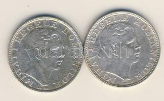 Románia 1942. 200L Ag (2x) T:2-
