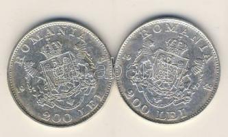 Románia 1942. 200L Ag (2x) T:2