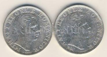 Románia 1942. 200L Ag (2x) T:2