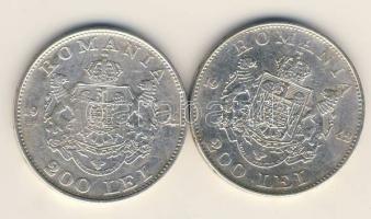 Románia 1942. 200L Ag (2x) T:2