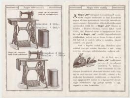 cca 1930 Singer 66 varrógép termékbemutató prospektus, képekkel, árakkal