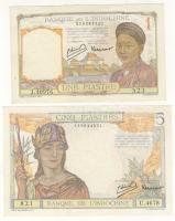 Francia Indokína 1945. 1P + 5P T:I-