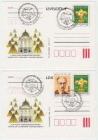 1993 2 db levelezőlap A Magyar Cserkészszövetség gödöllői Jamboree Emléktábora emlékére. Az eseménye...
